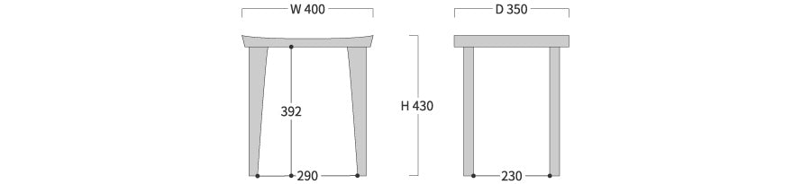 shirakawa - Takumi Stool S-W042