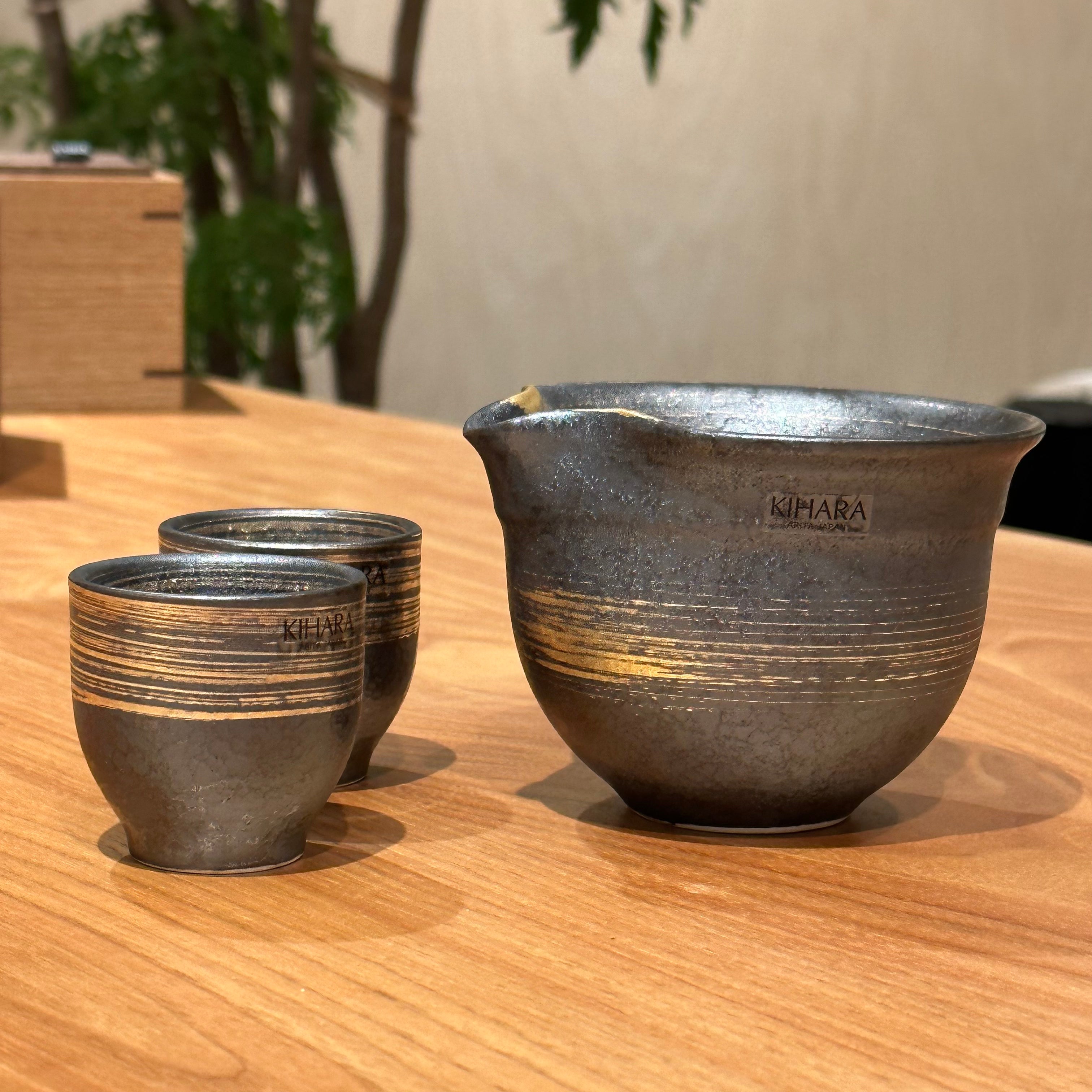 KIHARA -  Sake Set Gold